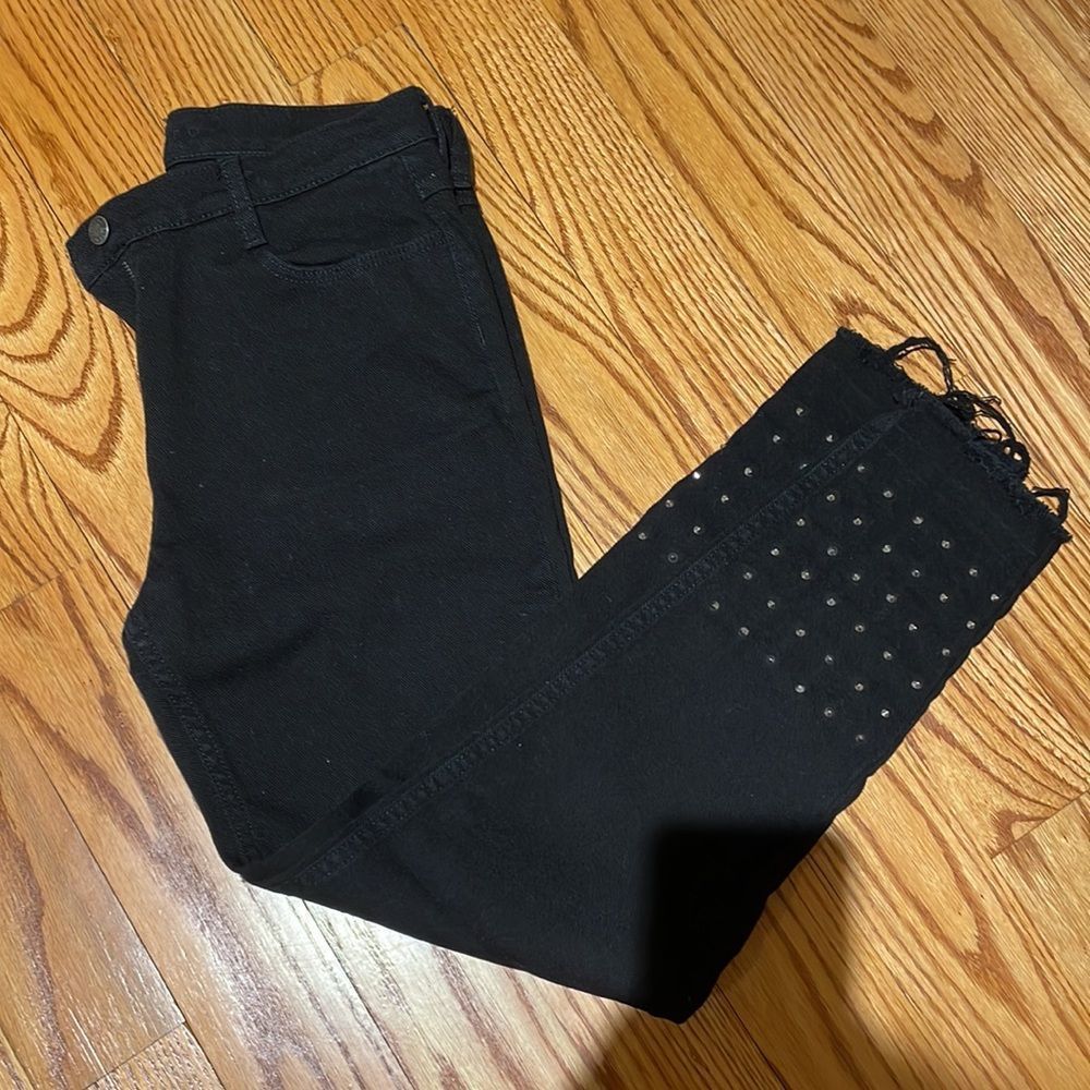Sandro Black studded jeans NWOT Size 36